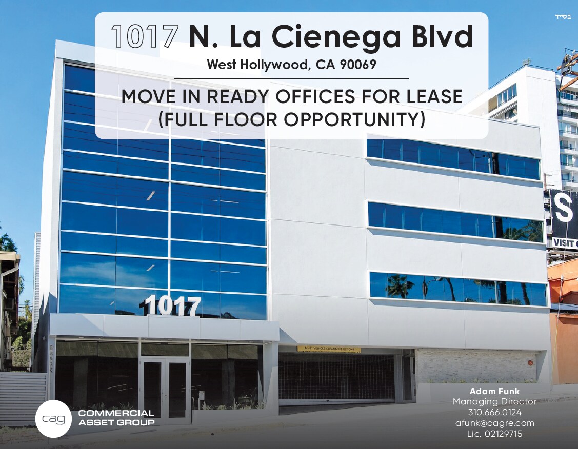 1017 N La Cienega Blvd, West Hollywood, CA for Rent