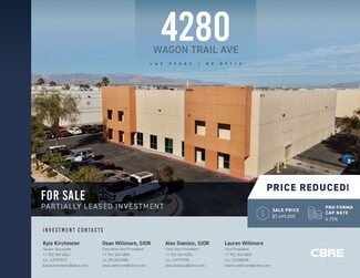 Las Vegas, NV Warehouse - 4280 Wagon Trail Ave Las Vegas, NV Warehouse - 4280 Wagon Trail Ave