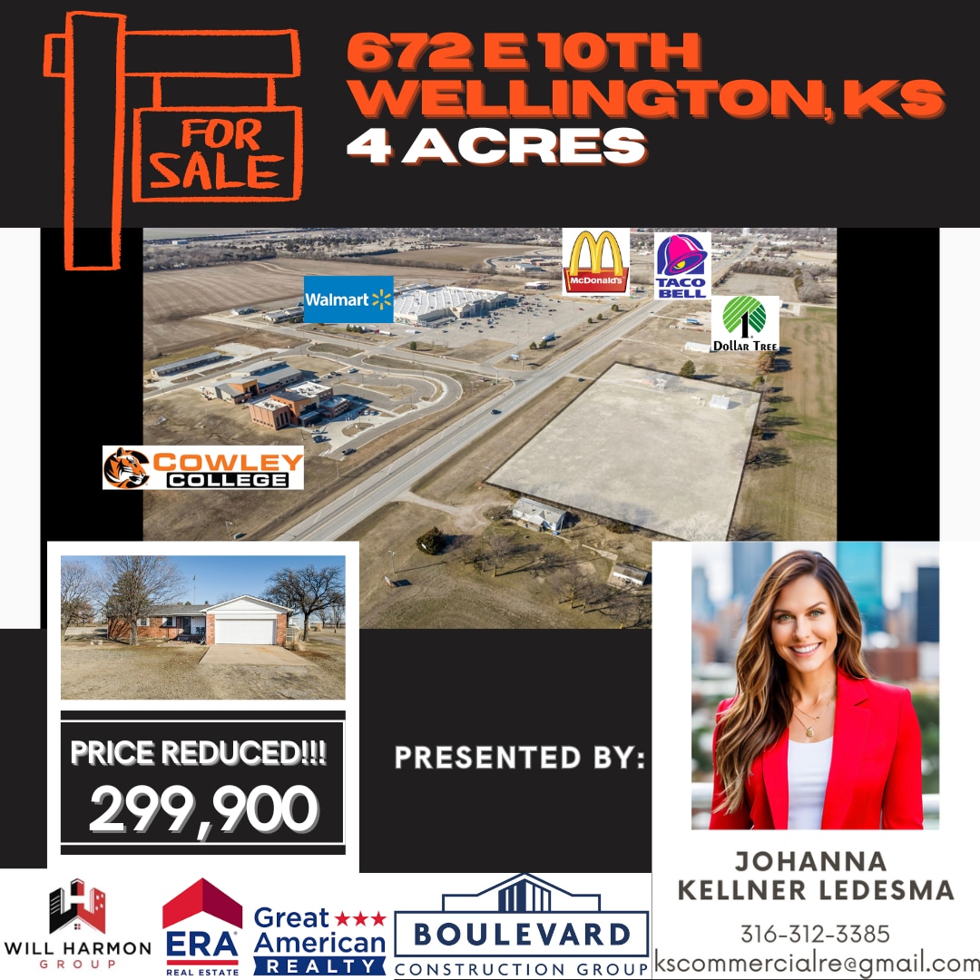 672 E 10th Ave, Wellington, KS for Sale