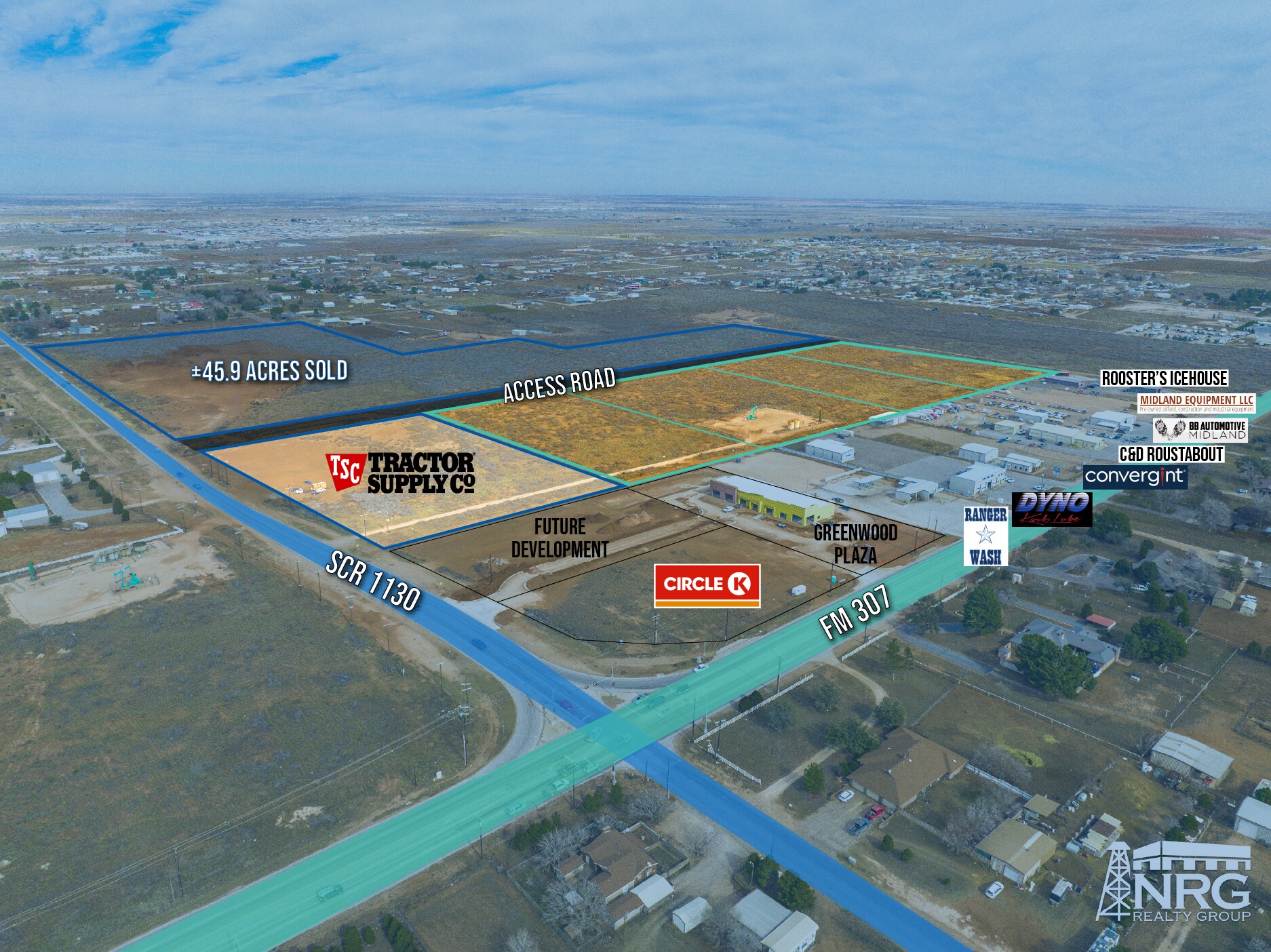BTS on SCR 1130 & FM 307, Midland, TX for Rent