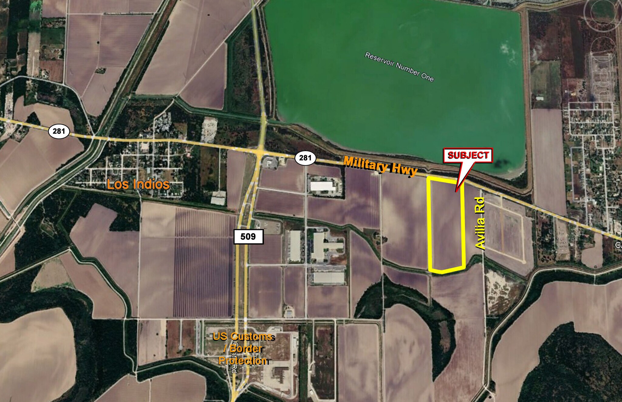 Hwy 281 (37.7 Ac) @ Avilla Rd, Los Indios, TX for Sale