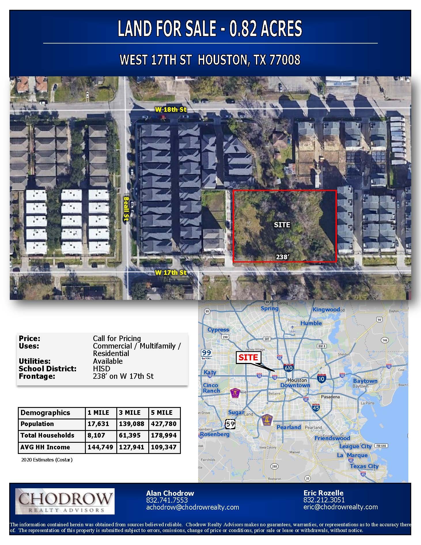 W 17th St, Houston, TX for Sale