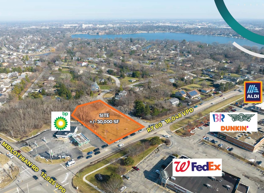 Route 60-83 & Midlothian Rd @ 123456, Mundelein, IL for Sale