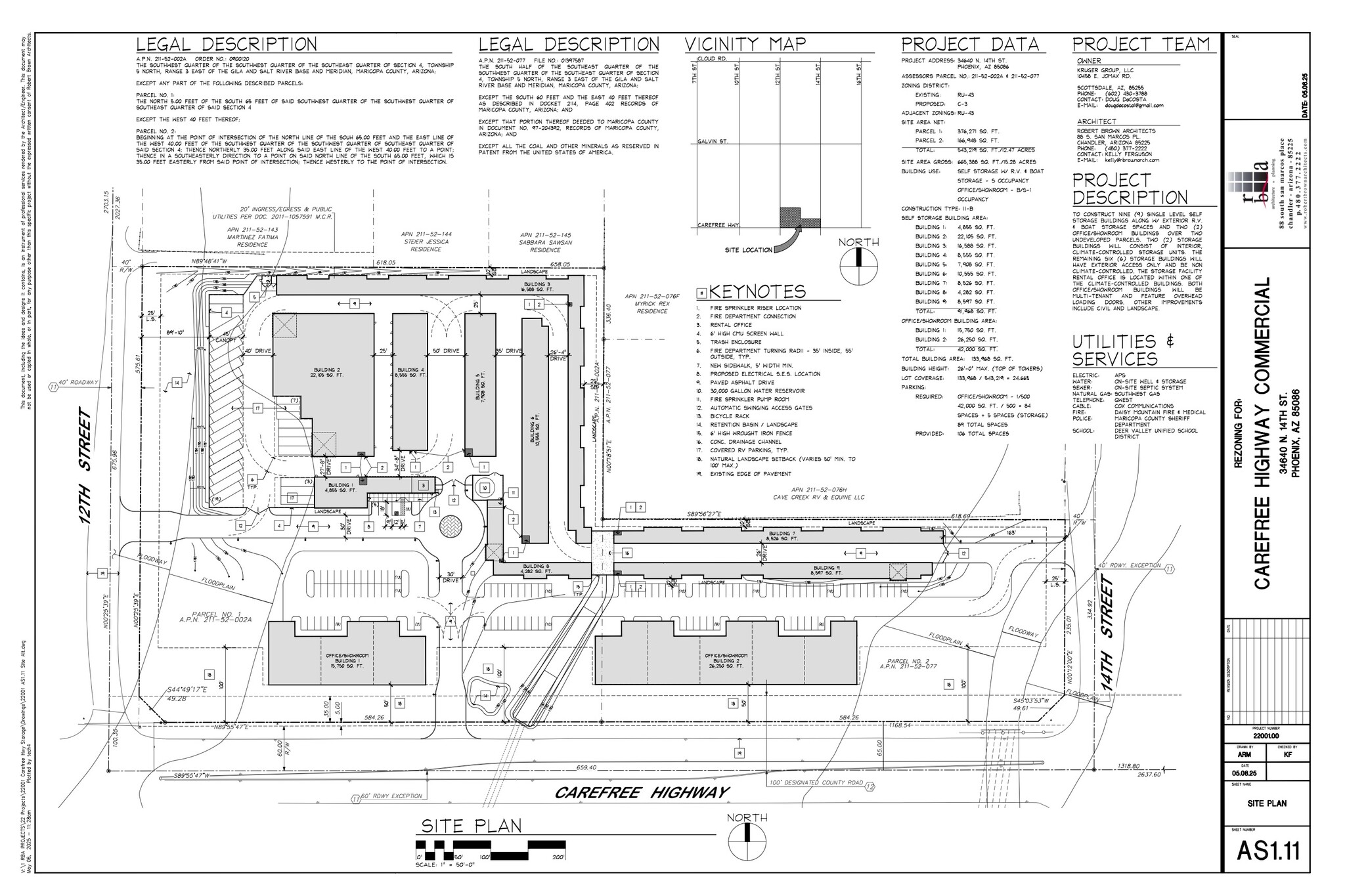 12th & Carefree Hwy @ Carefree Hwy, Desert Hills, AZ for Sale