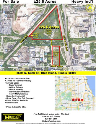 Blue Island, IL Industrial Land - 2650 W 139th St Blue Island, IL Industrial Land - 2650 W 139th St