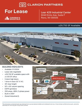 Reno, NV Industrial - 6640 Echo Ave