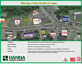 Wind Gap, PA Commercial Land - 942 S Broadway Wind Gap, PA Commercial Land - 942 S Broadway