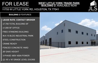 Houston, TX Industrial - 11755 W Little York Rd