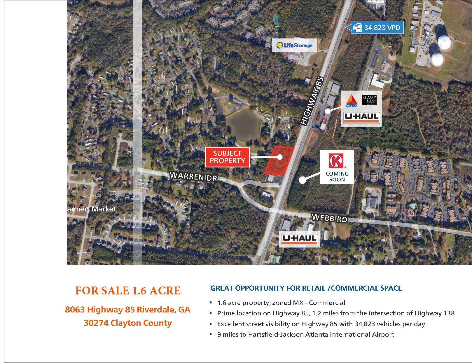 0 GA-85, Riverdale, GA for Sale