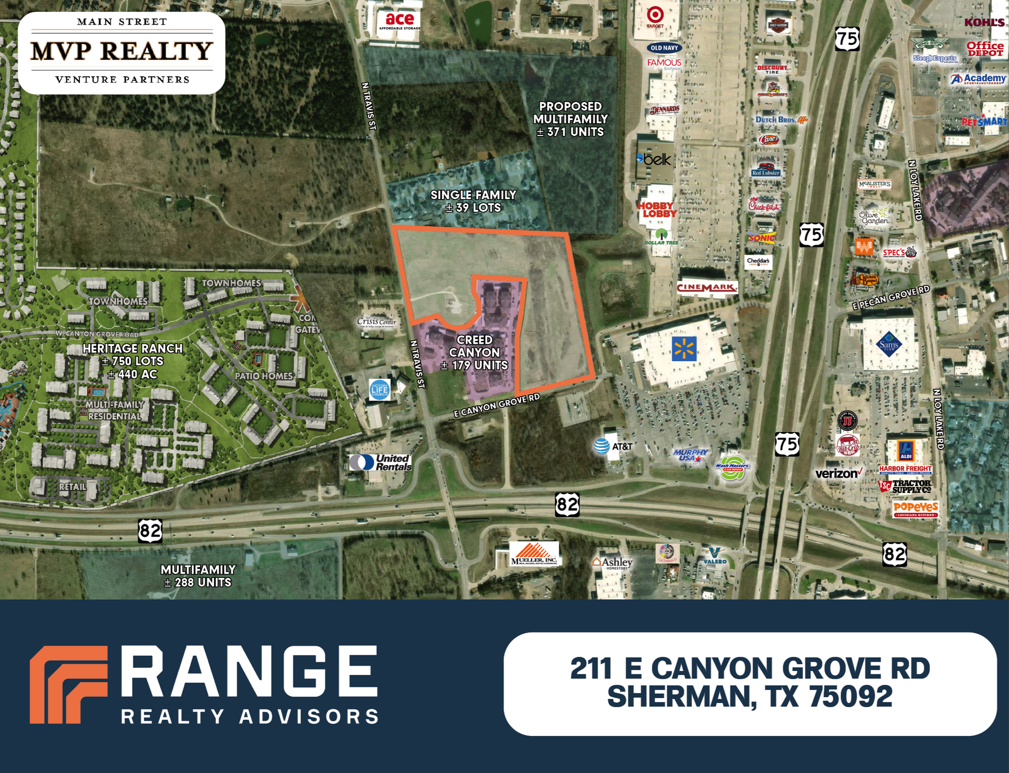 NWQ US-75 & US-82, Sherman, TX for Sale