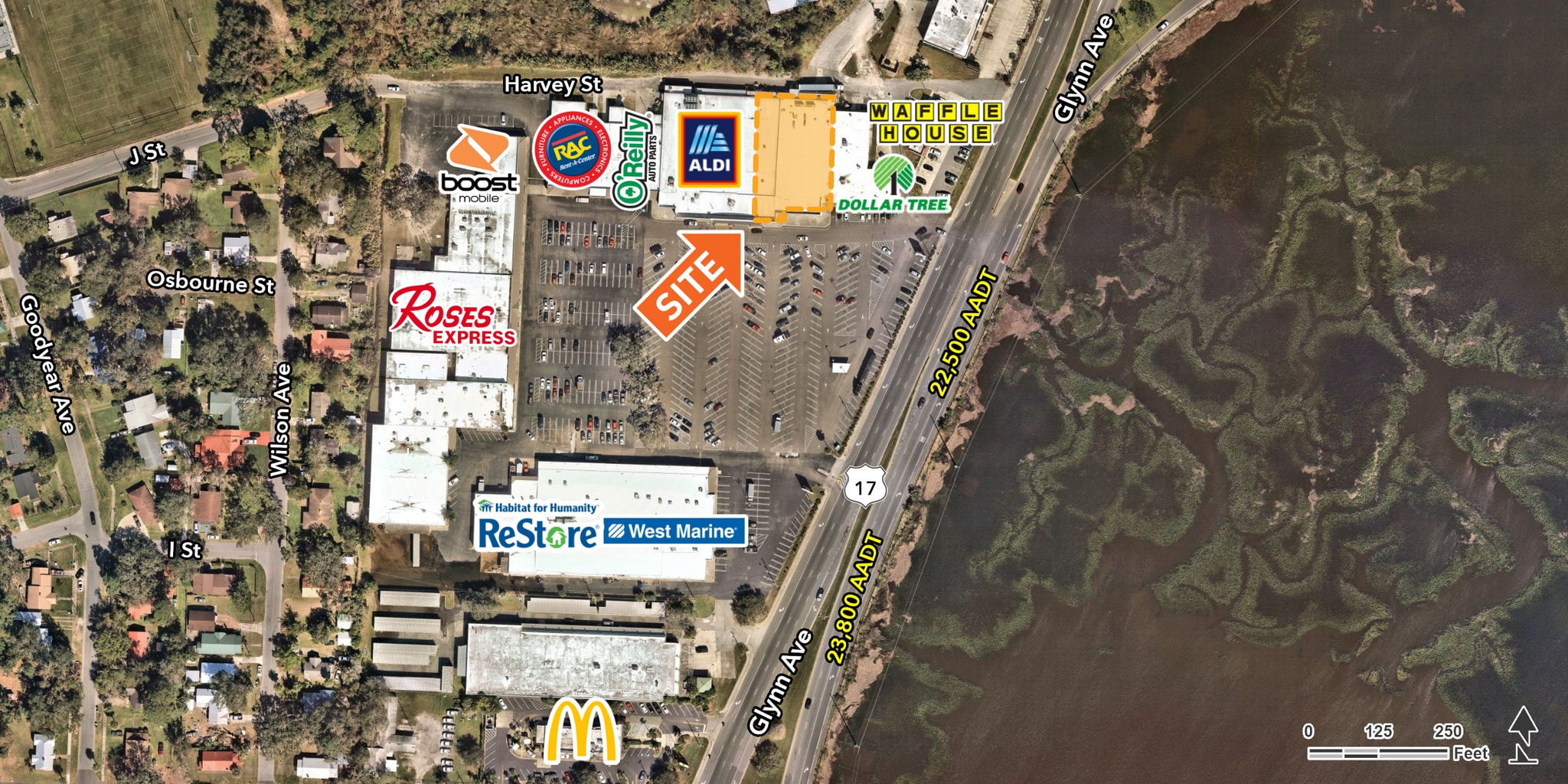 1919-1945 Glynn Ave, Brunswick, GA for Rent