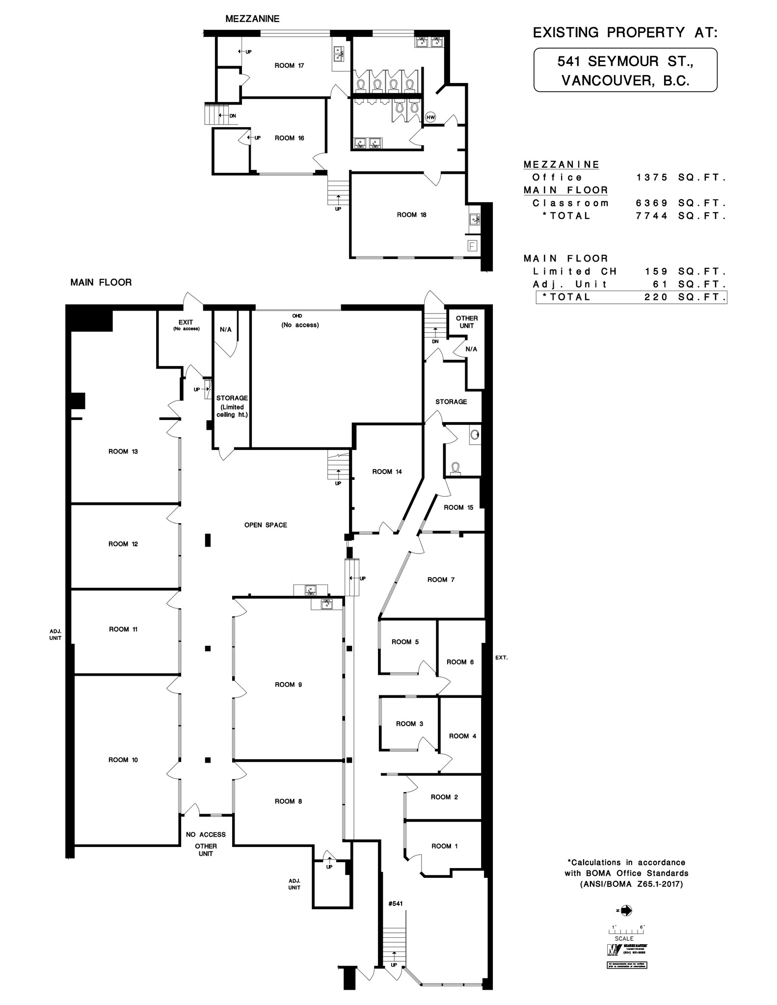 541-547 Seymour St, Vancouver, BC for Rent