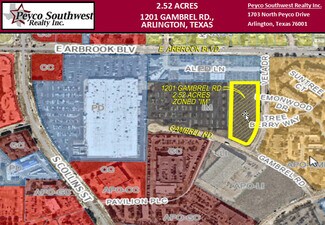 Arlington, TX Commercial Land - 1201 Gambrel Rd