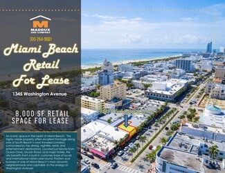 Miami Beach, FL Retail - 1337-1345 Washington Ave