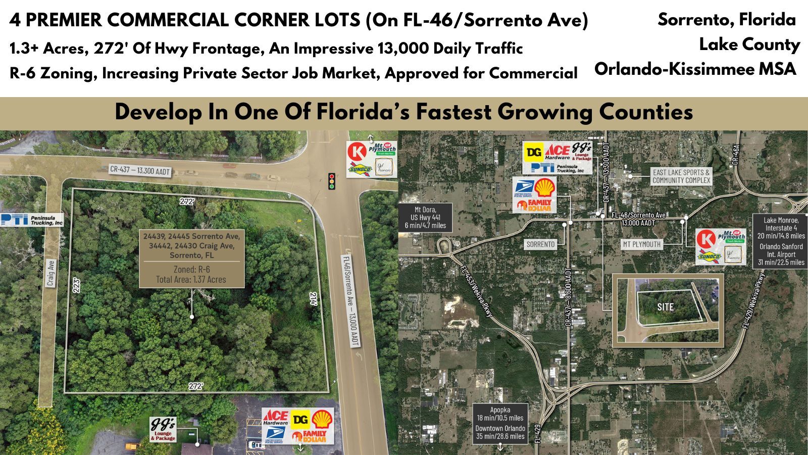 24439 Craig Ave, Sorrento, FL for Sale