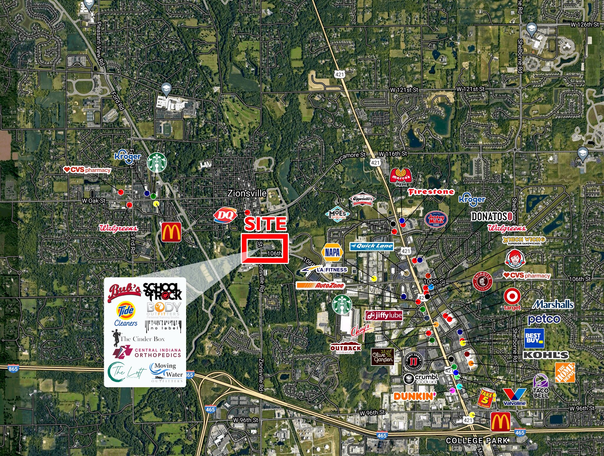 106th St. & Main St, Zionsville, IN for Rent