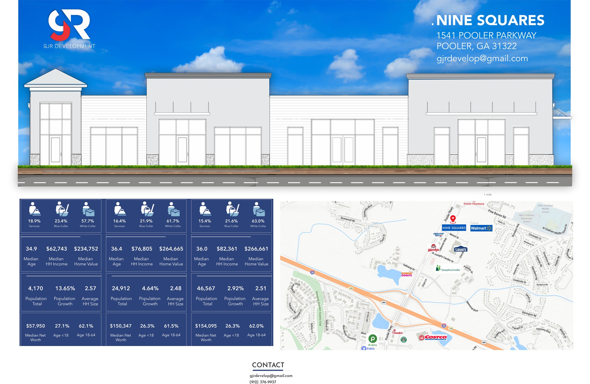1541 Pooler Pky Pooler, GA 31322 Retail Property for Lease on