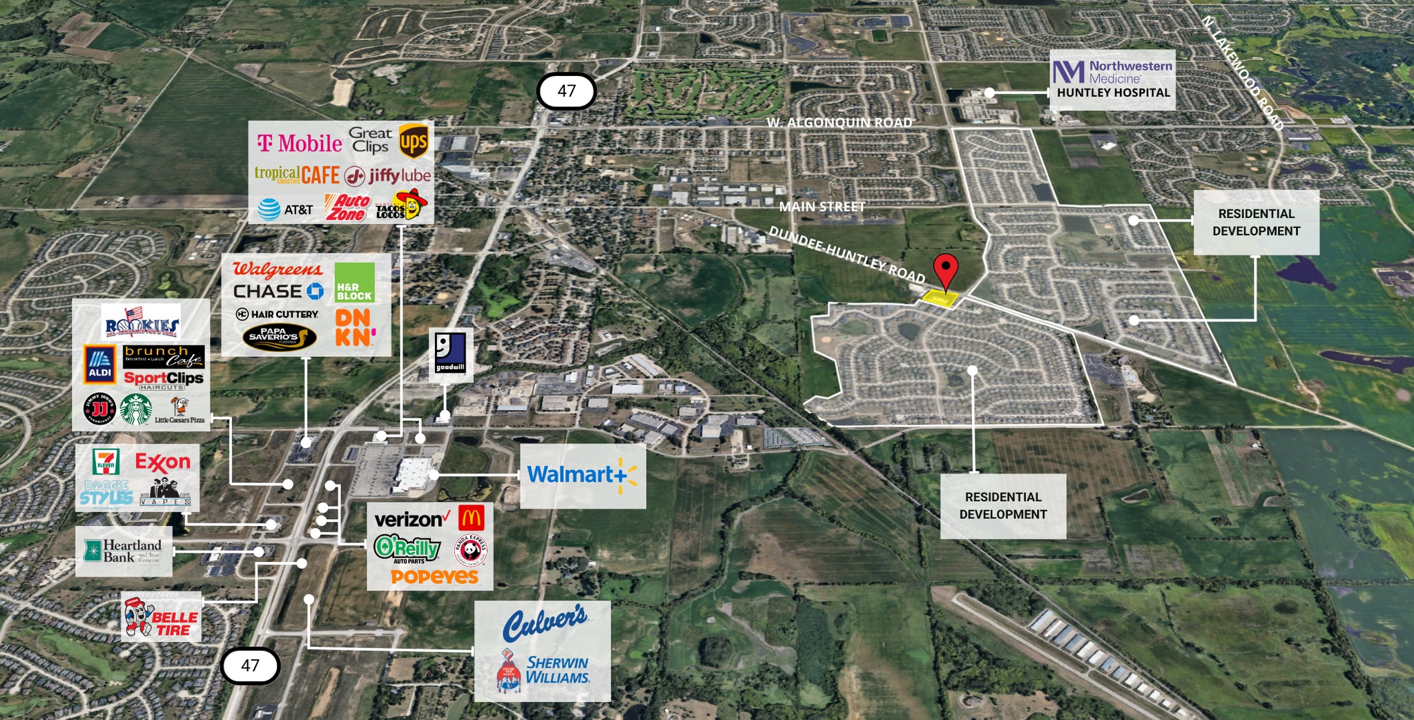 10703-10753 Dundee Rd, Huntley, IL for Rent