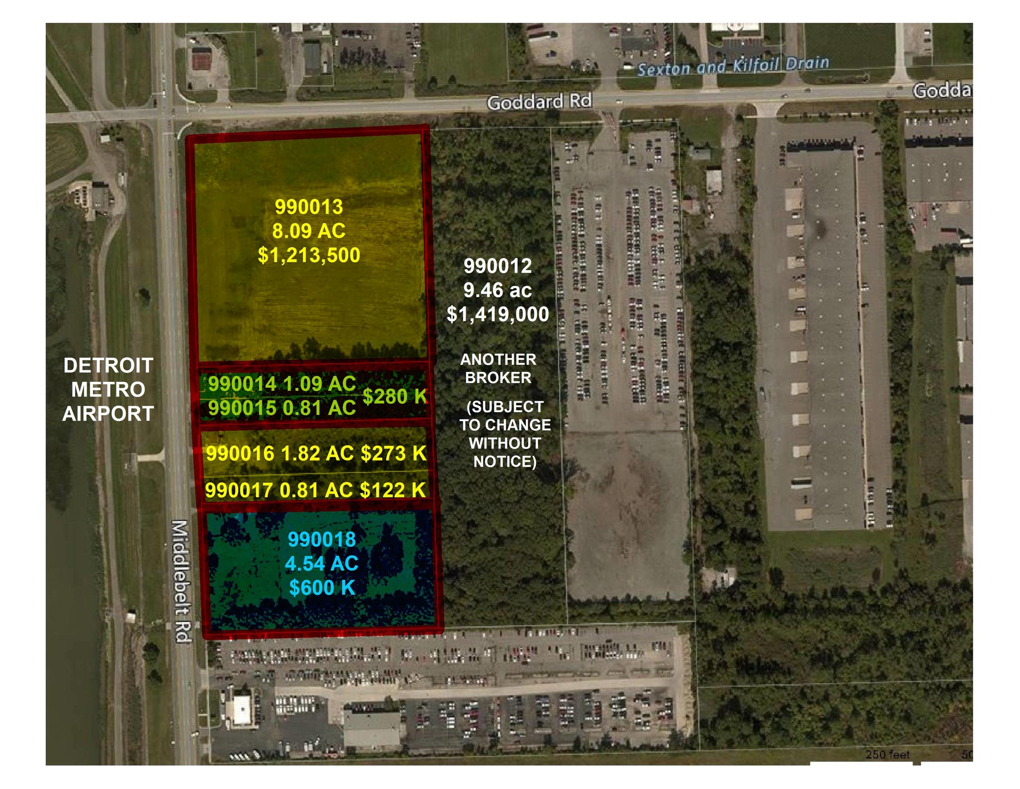 11201 Middlebelt Rd, Romulus, MI for Sale