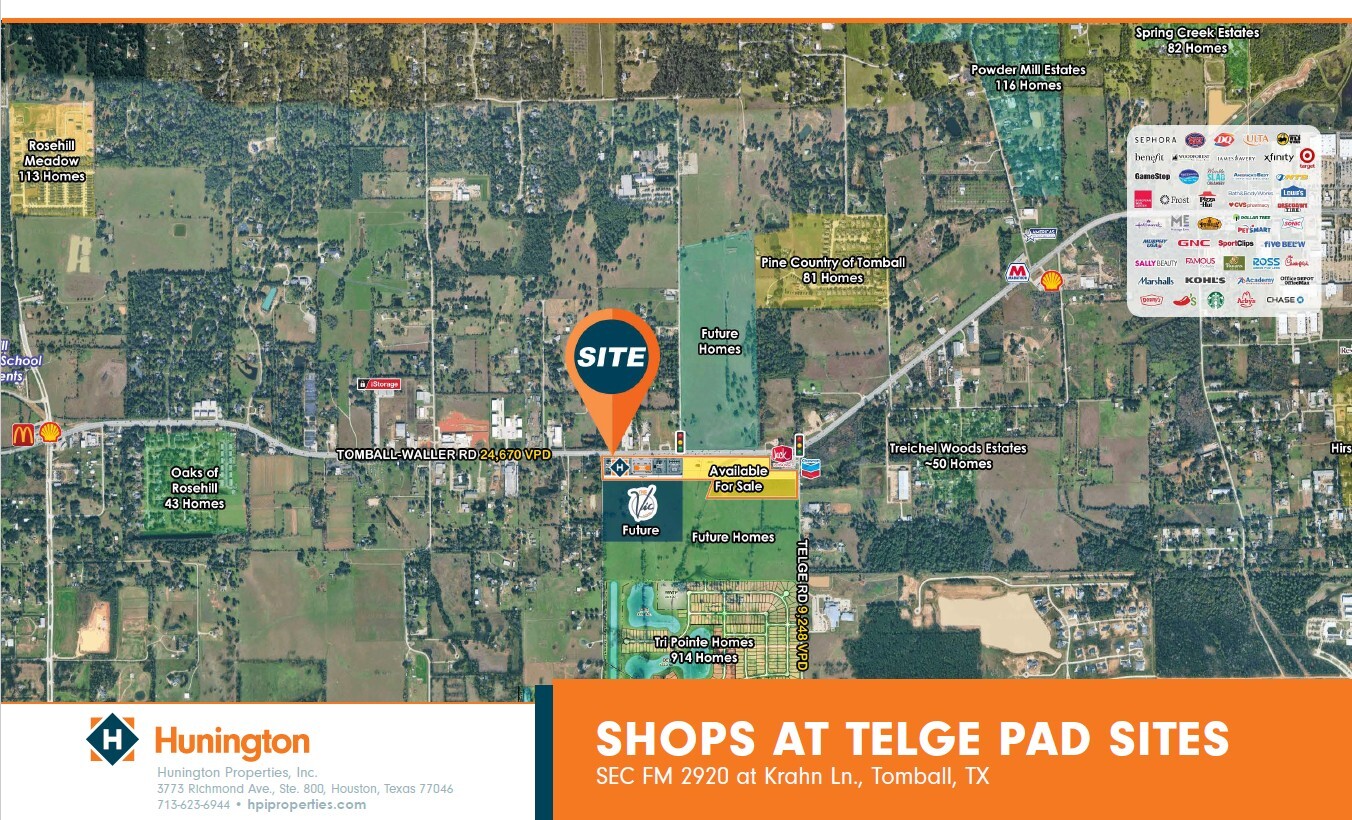 FM 2920 at Krahn Ln, Tomball, TX for Rent