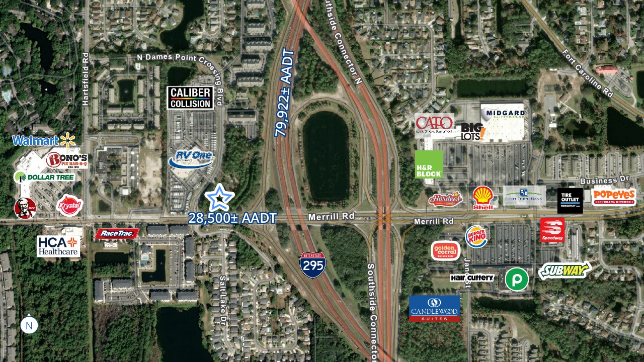 NEC Merrill Rd & Dames Point Crossing Blvd, Jacksonville, FL for Sale