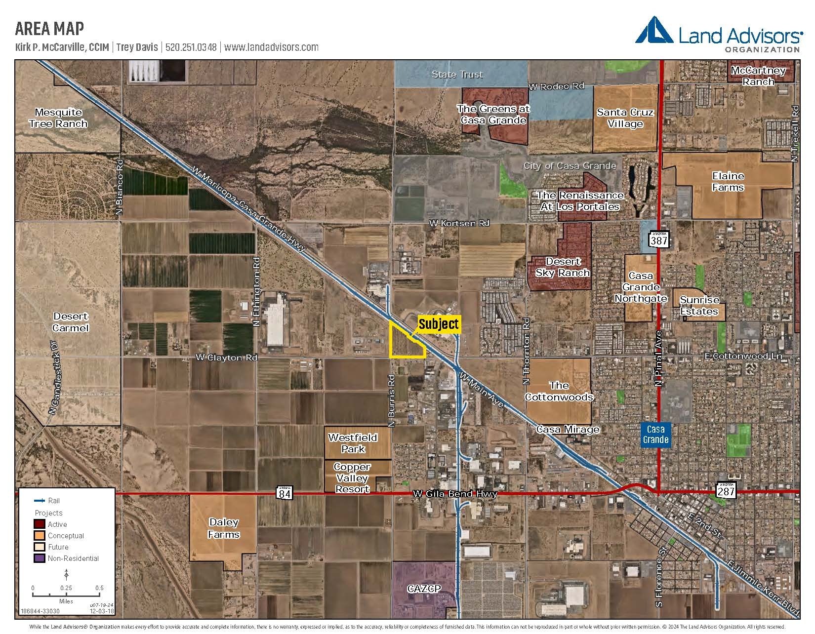 NEC Burris Road & Clayton Road, Casa Grande, AZ for Sale