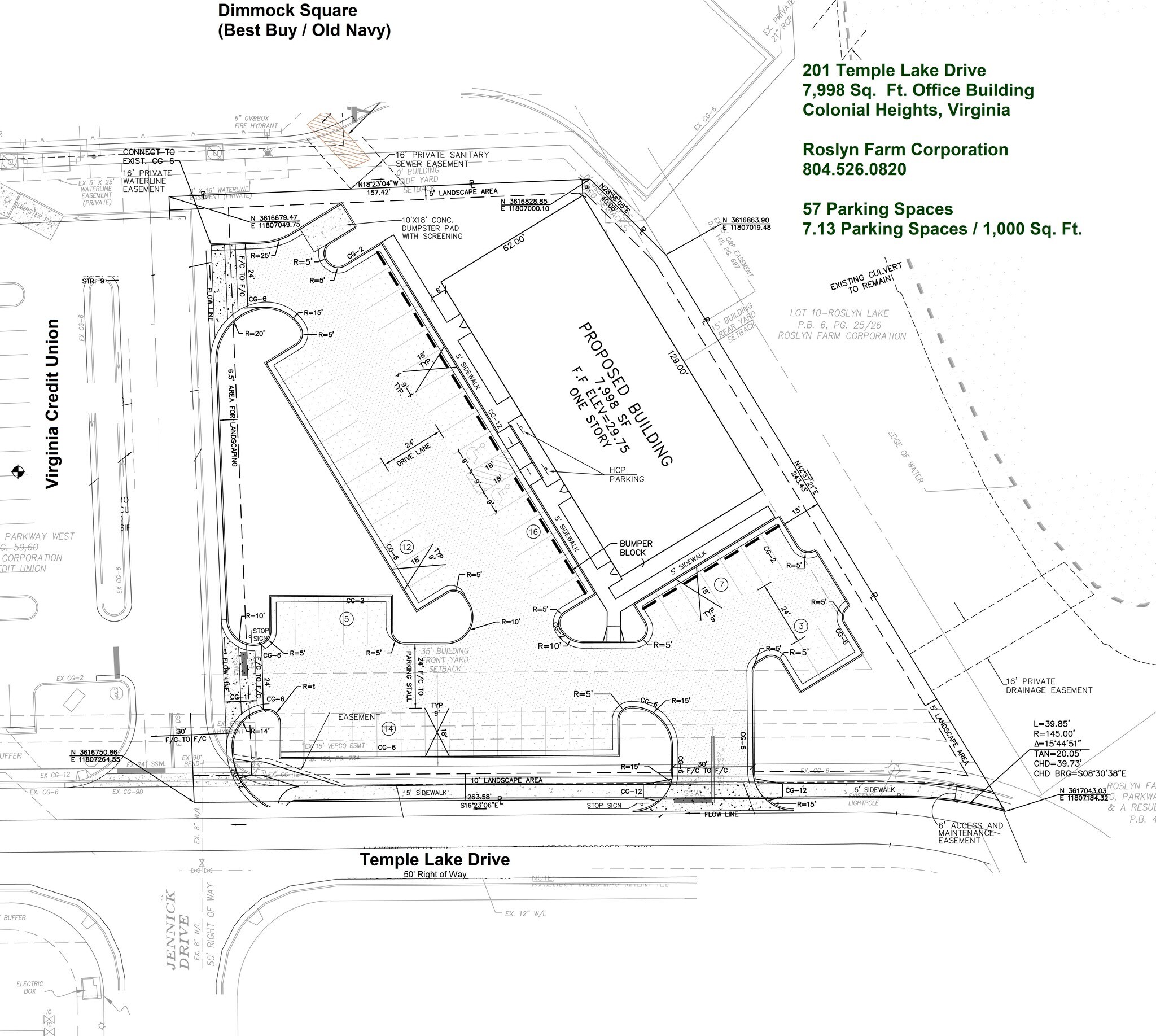 201 Temple Lake Dr Colonial Heights, VA 23834 Office Property for