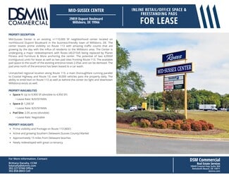 Millsboro, DE Retail - Route 113 @ Betts Pond