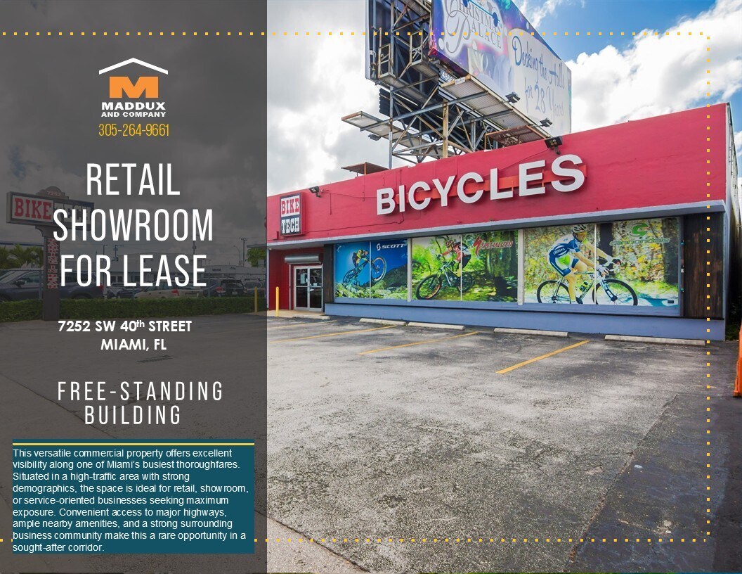 7252 Bird Rd, Miami, FL for Rent