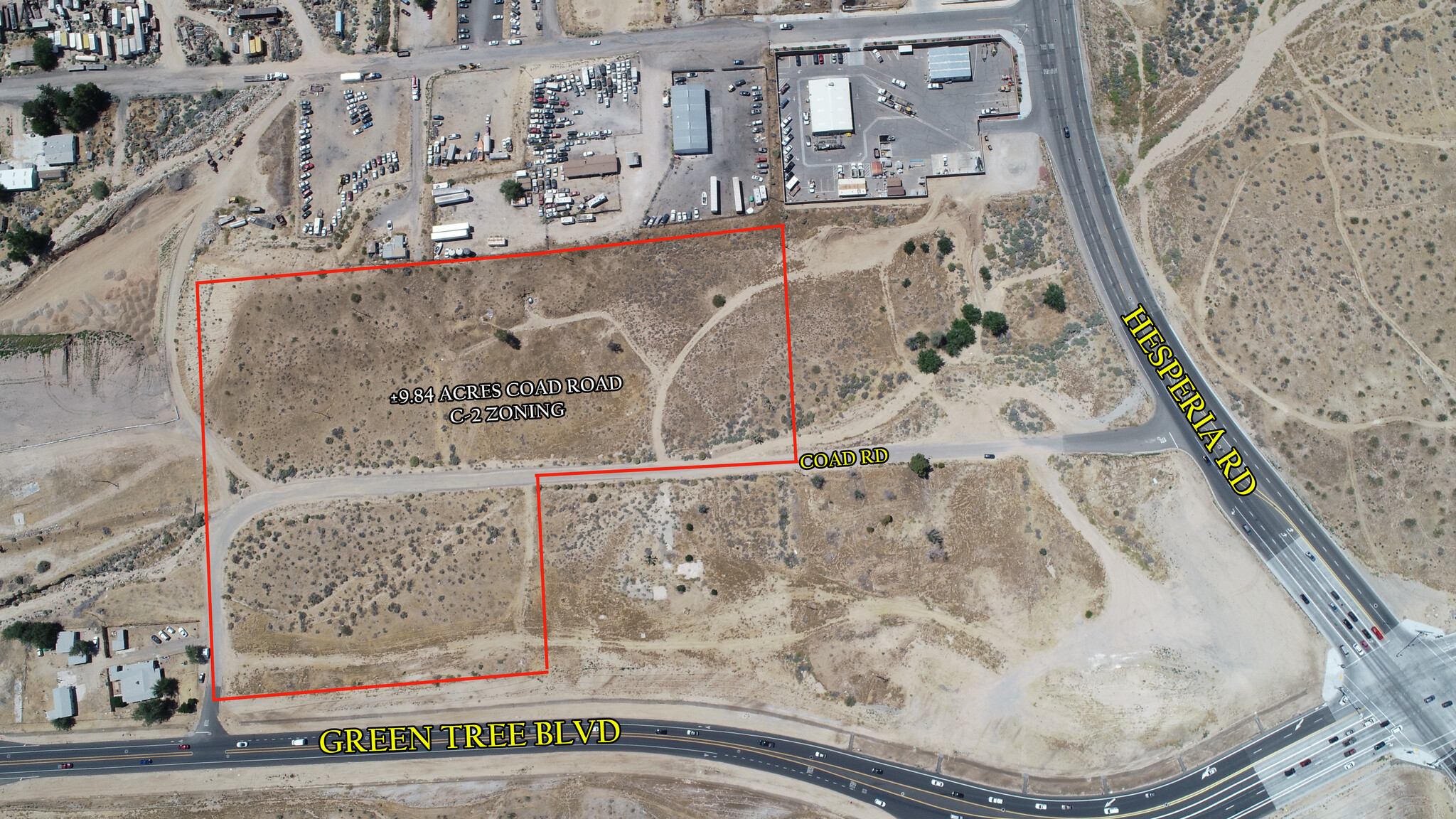 9.84 Acres Land Green Tree Blvd, Victorville, CA for Sale