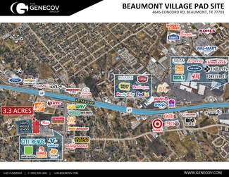 Beaumont, TX Commercial Land - 4645 Concord Road