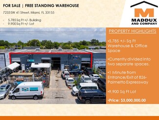 Miami, FL Warehouse - 7233 SW 41st St