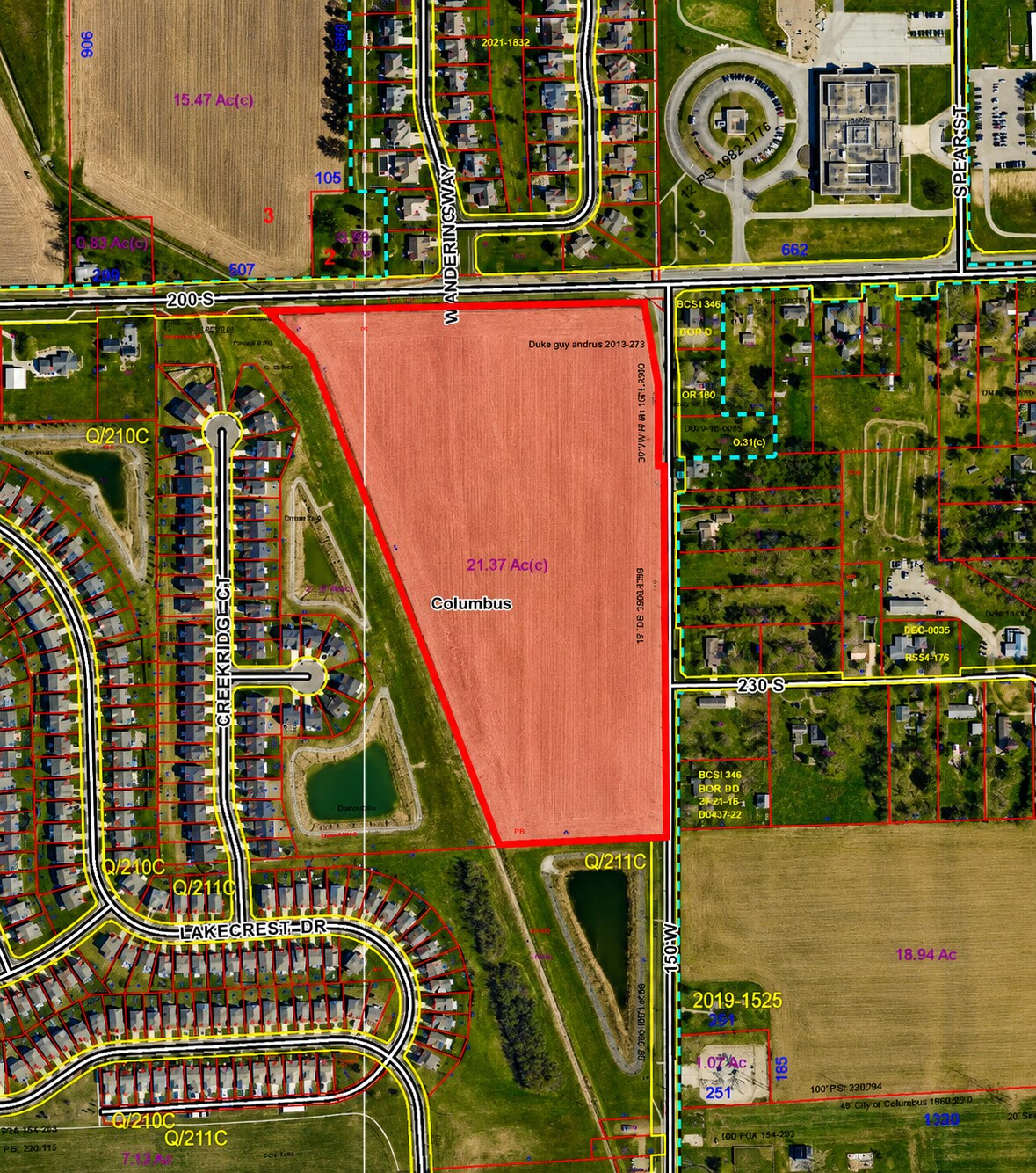 200 South @ 150 West, Columbus, IN for Sale