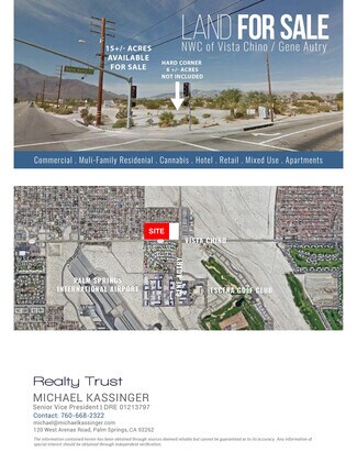 Palm Springs, CA Commercial Land - Vista Chino @ Gene Autry