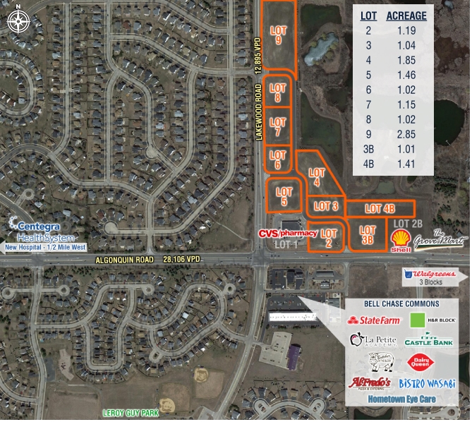 Algonquin & Lakewood Rd, Lake In The Hills, IL for Sale