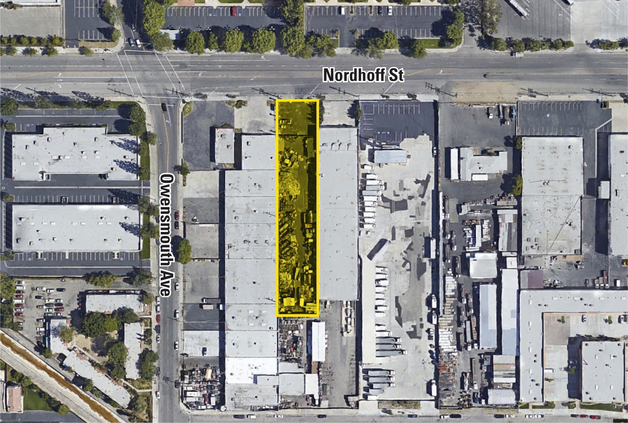 21608 Nordhoff St Chatsworth, CA 91311 Land Property for Lease on