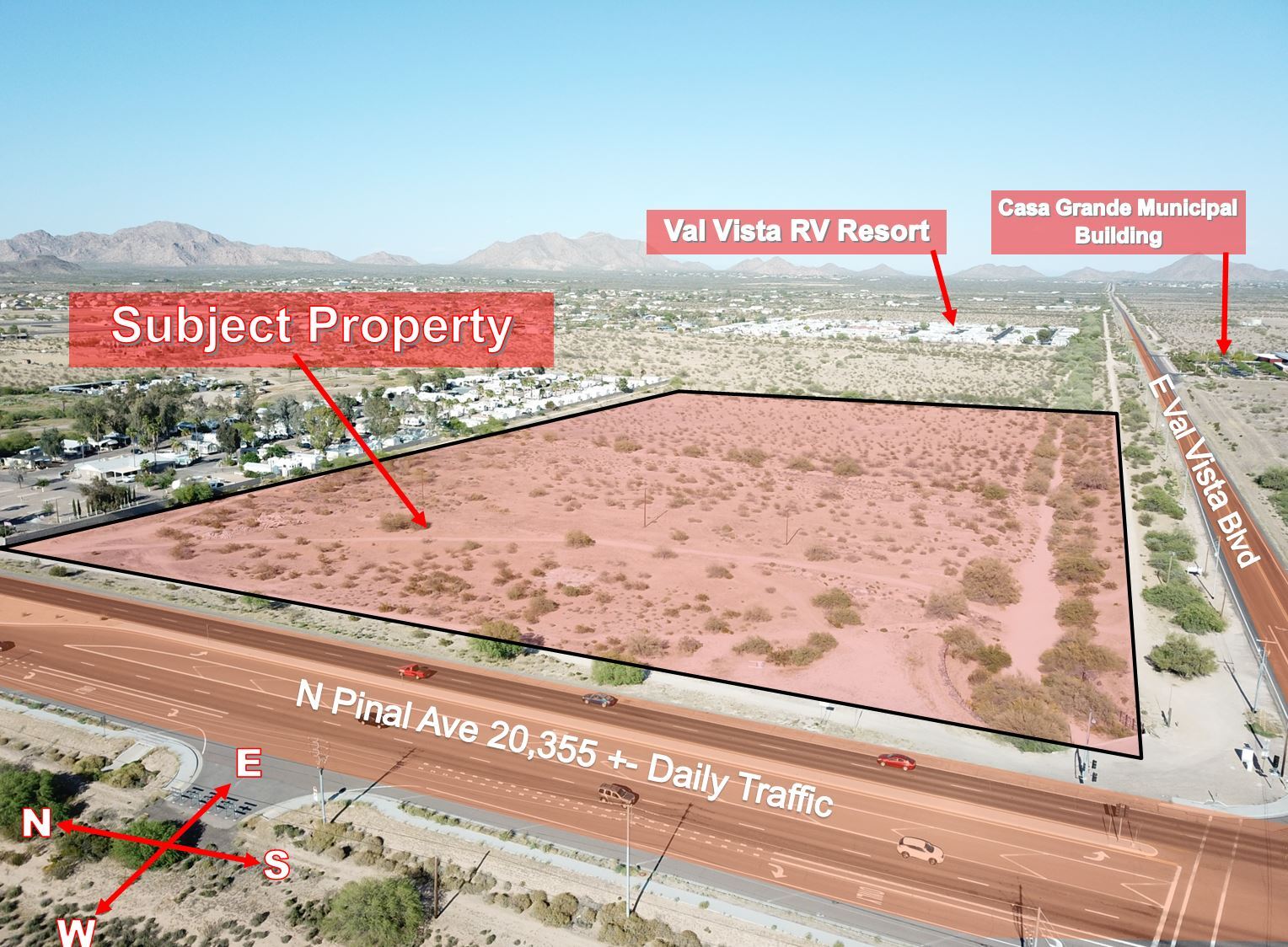 NEC N Pinal Ave & E Val Vista Blvd, Casa Grande, AZ for Sale