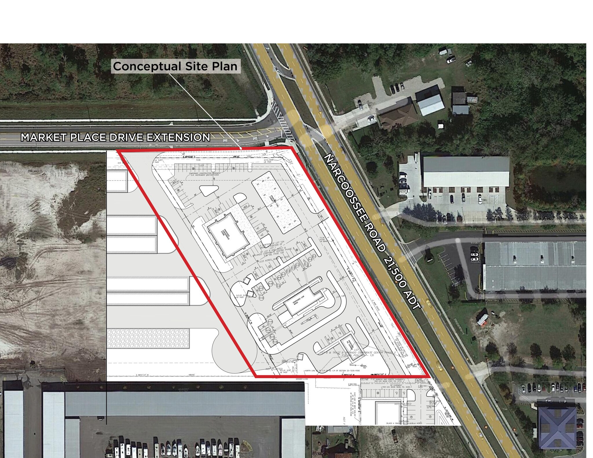 6650 Narcoossee Orlando, FL 32822 Land Property for Lease on