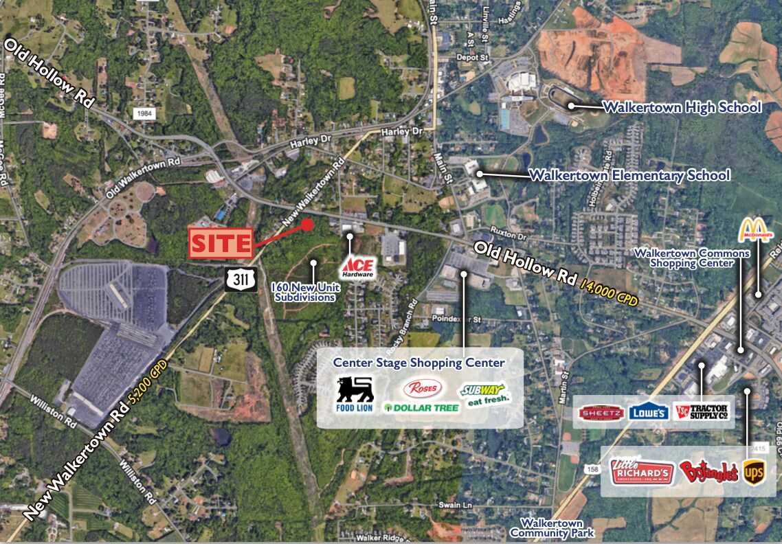 0 New Walkertown Rd, Walkertown, NC for Rent