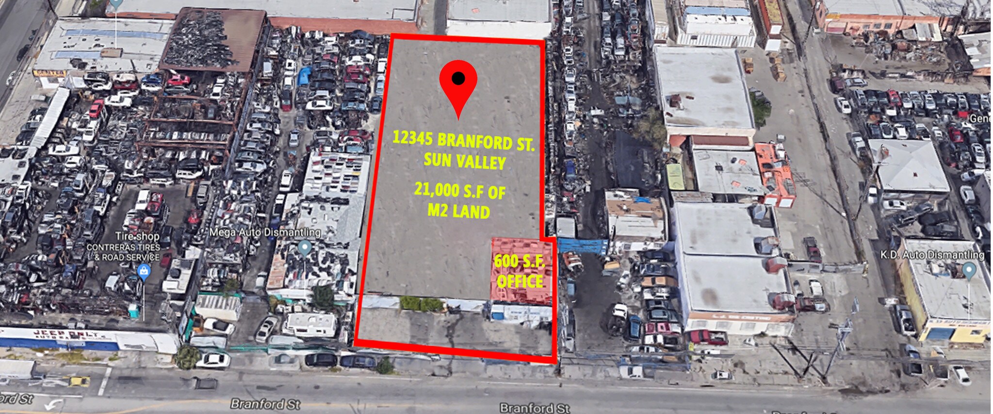 12345 Branford St Sun Valley, CA 91352 Land Property for Sale on