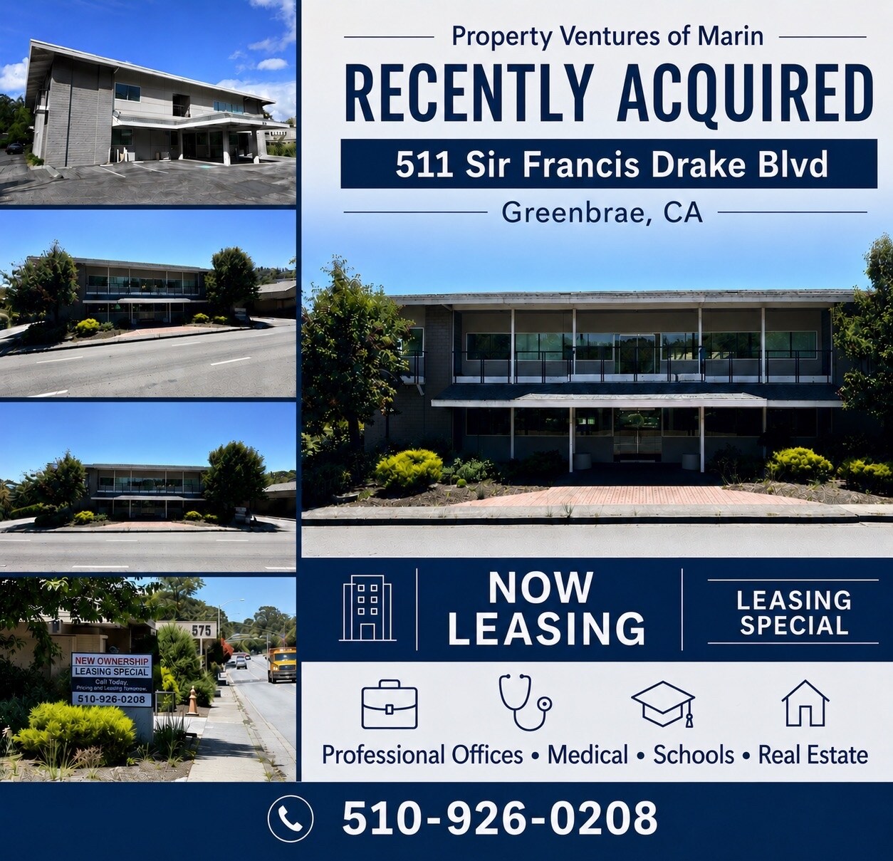 511 Sir Francis Drake Blvd, Greenbrae, CA for Rent
