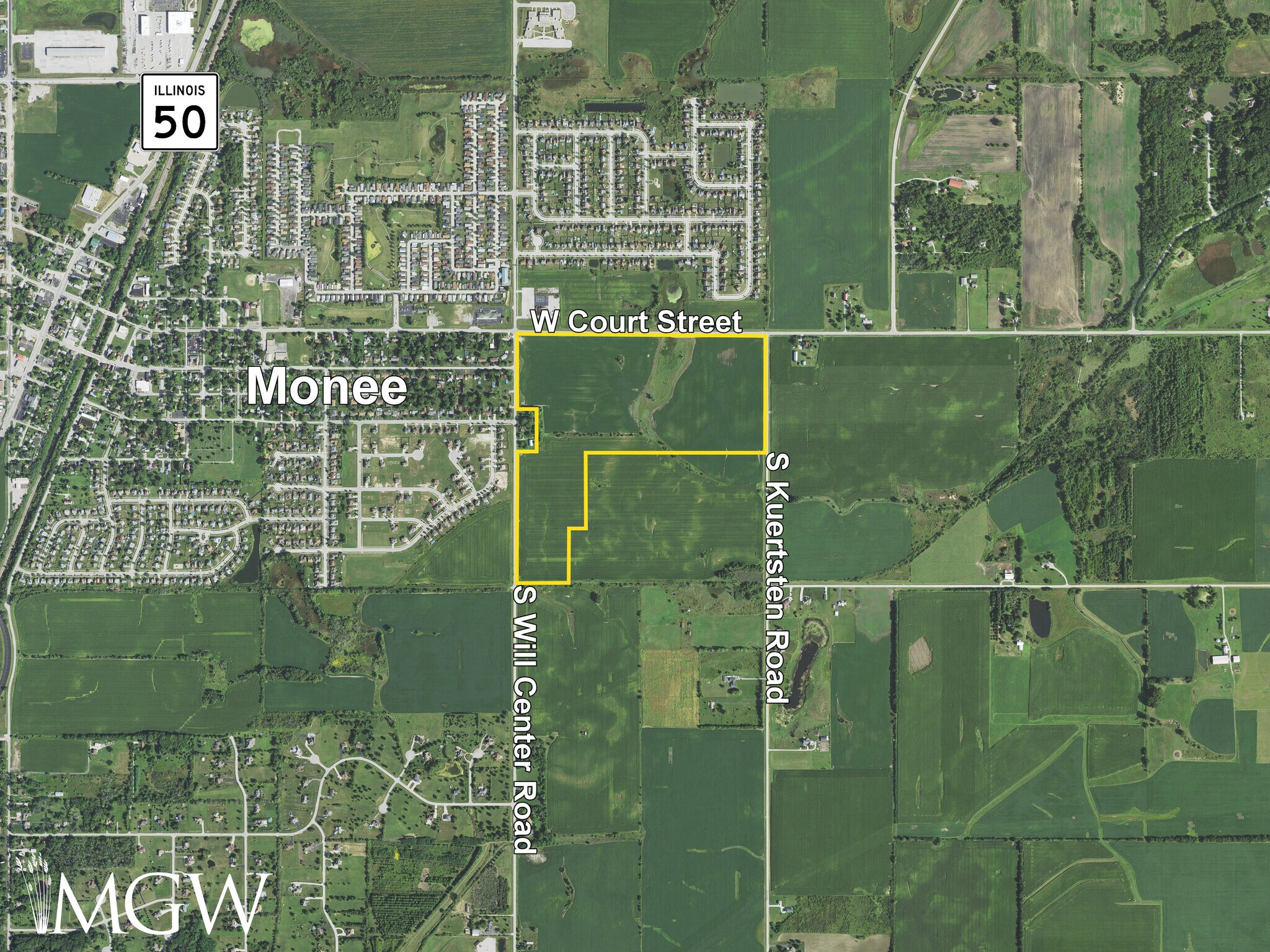 W Court Street @ S Will Center Road, Monee, IL for Sale