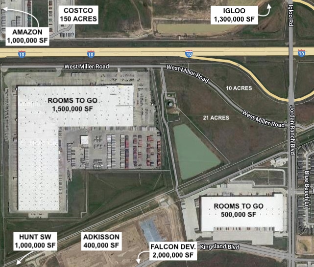 SWC I10 Jordan Ranch blvd Brookshire, TX 77423 Land Property for