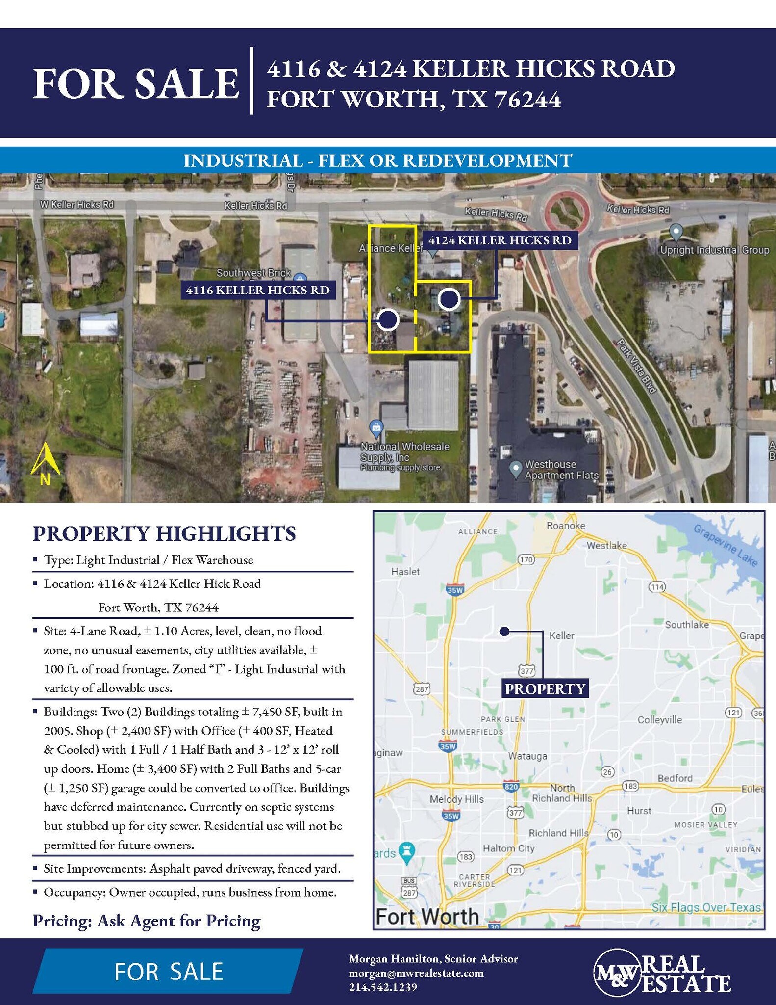 4116-4124 Keller Hicks Rd, Fort Worth, TX for Sale