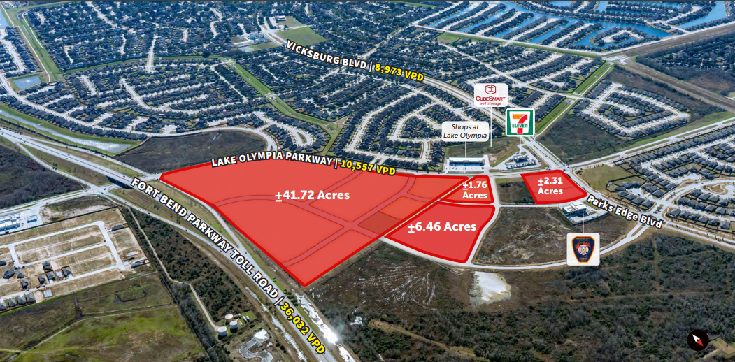 NWC Fort Bend Parkway Toll Road and Lake Olympia P, Missouri City, TX for Sale