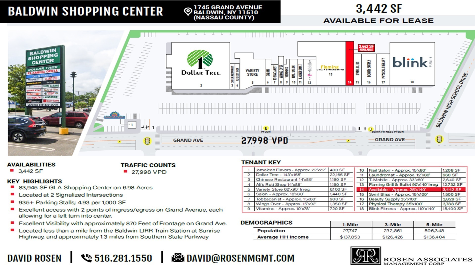 1741-1789 Grand Ave, Baldwin, NY for Rent