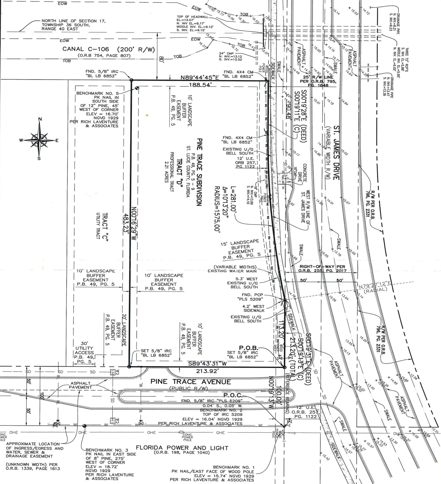 NW Corner of St James & Pine Trace Ave, Port Saint Lucie, FL for Sale