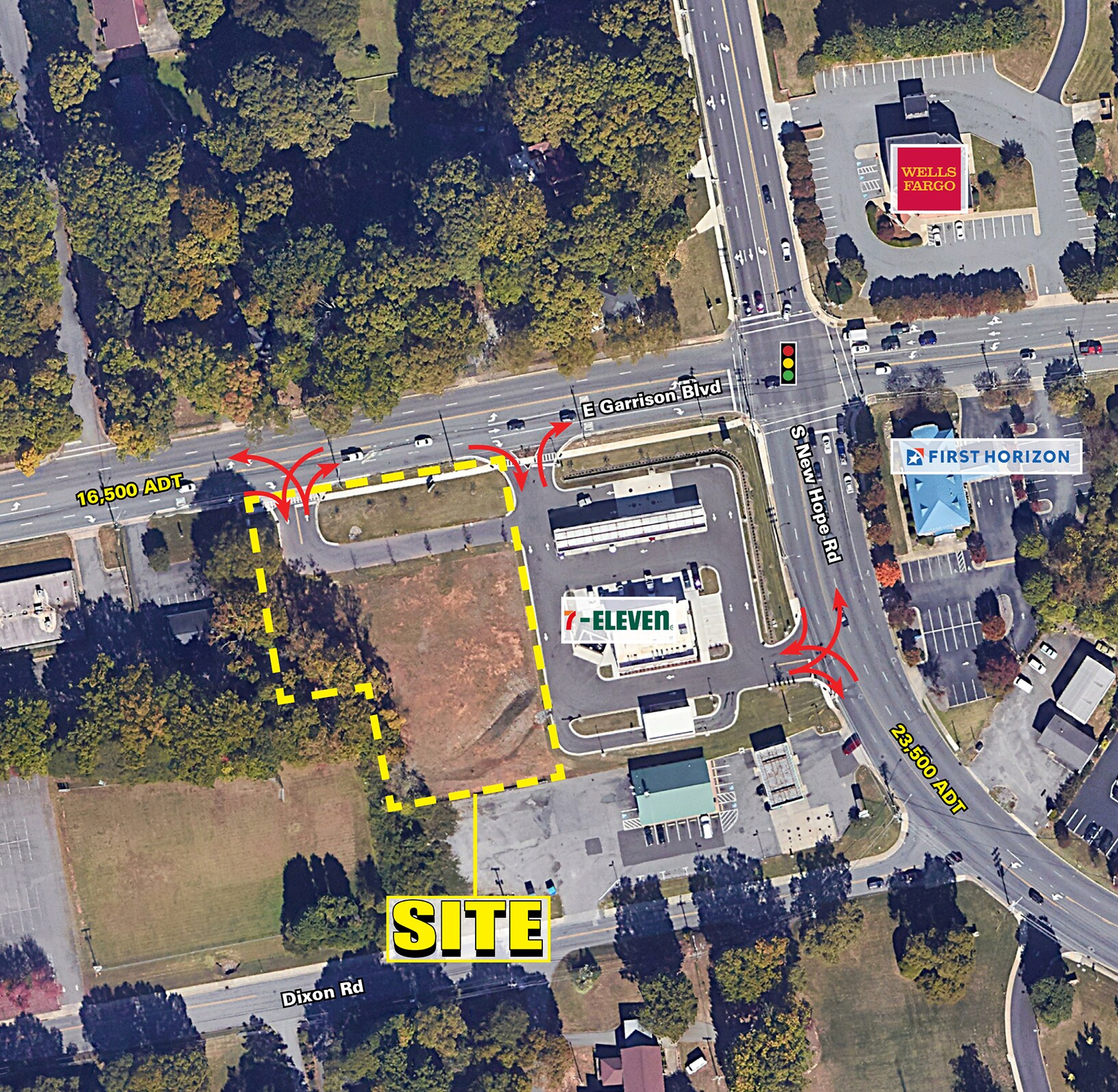 1929 E Garrison Blvd Gastonia, NC 28054 Land Property for Lease on