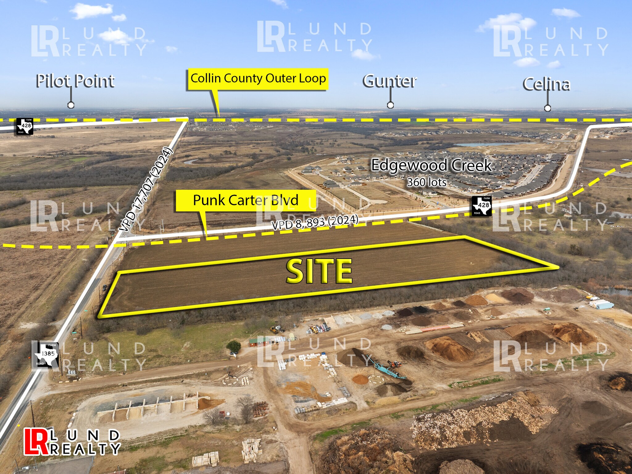 9.485 Ac Corner FM-1385 & FM-428, Celina, TX for Sale
