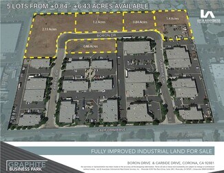 Corona, CA Industrial Land - BORON DRIVE & CARBIDE DRIVE